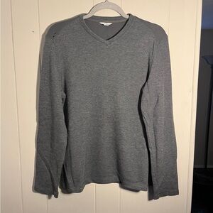 Calvin Klein gray v-neck sweater